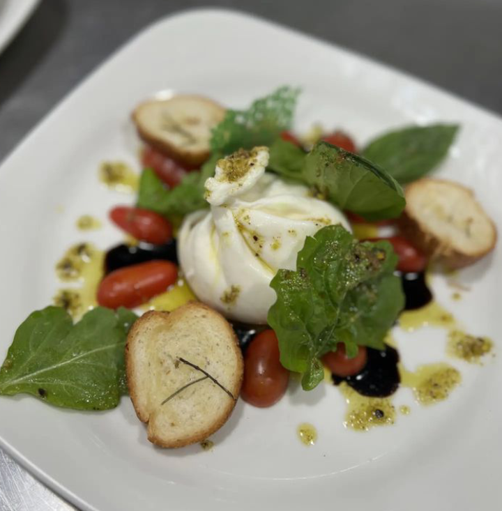 Burrata Caprese Crostini