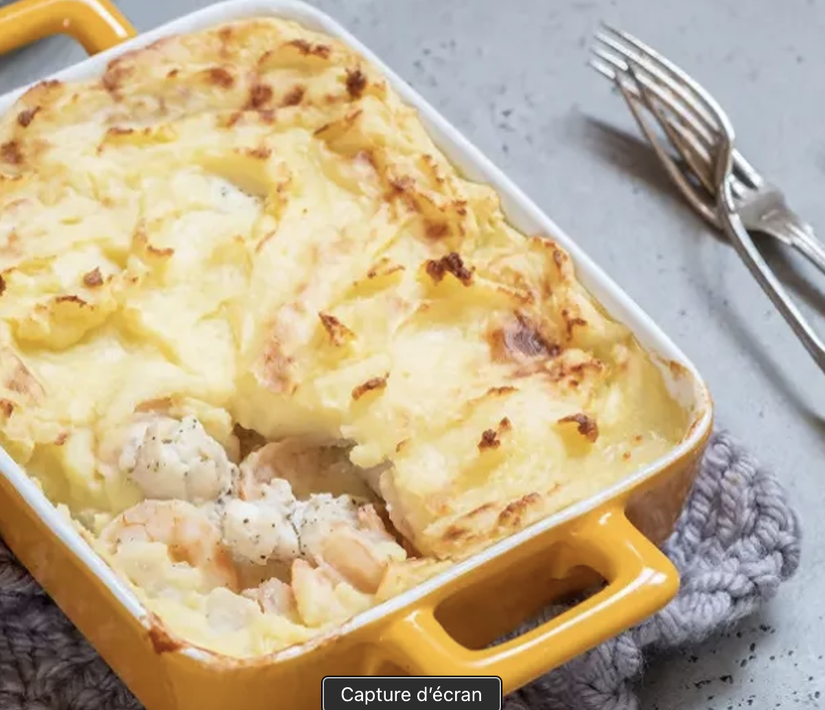 Gratin aux fruits de mer