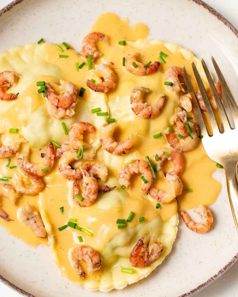 Ravioli crevettes