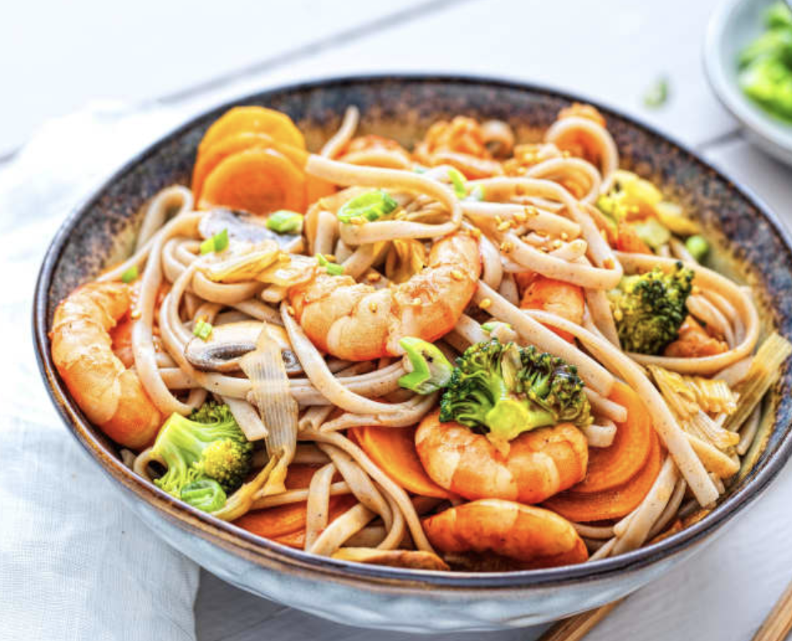 Nouilles crevettes