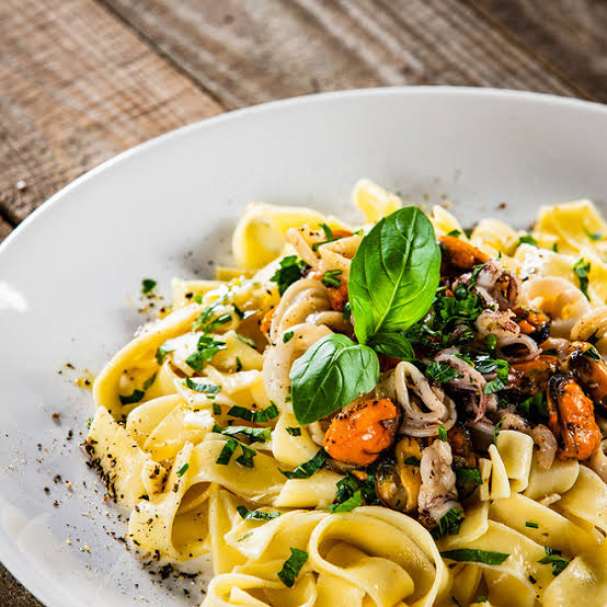 Tagliatelle au fruit de mer 