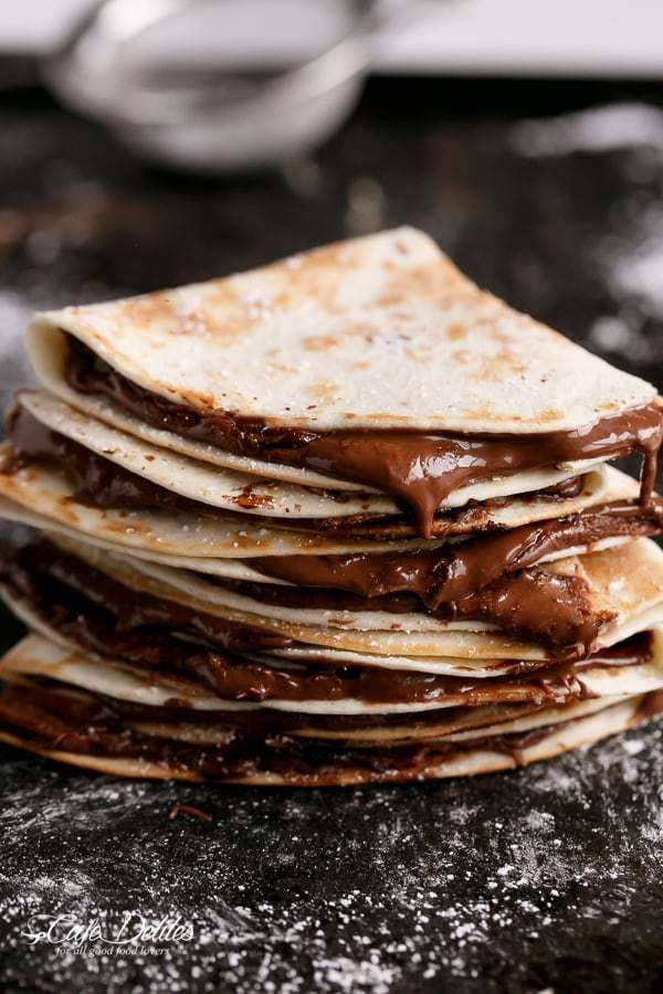Crêpe simple au Nutella 