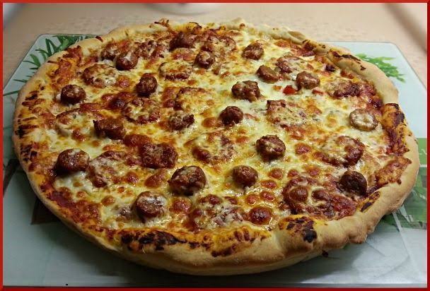 Pizza merguez 