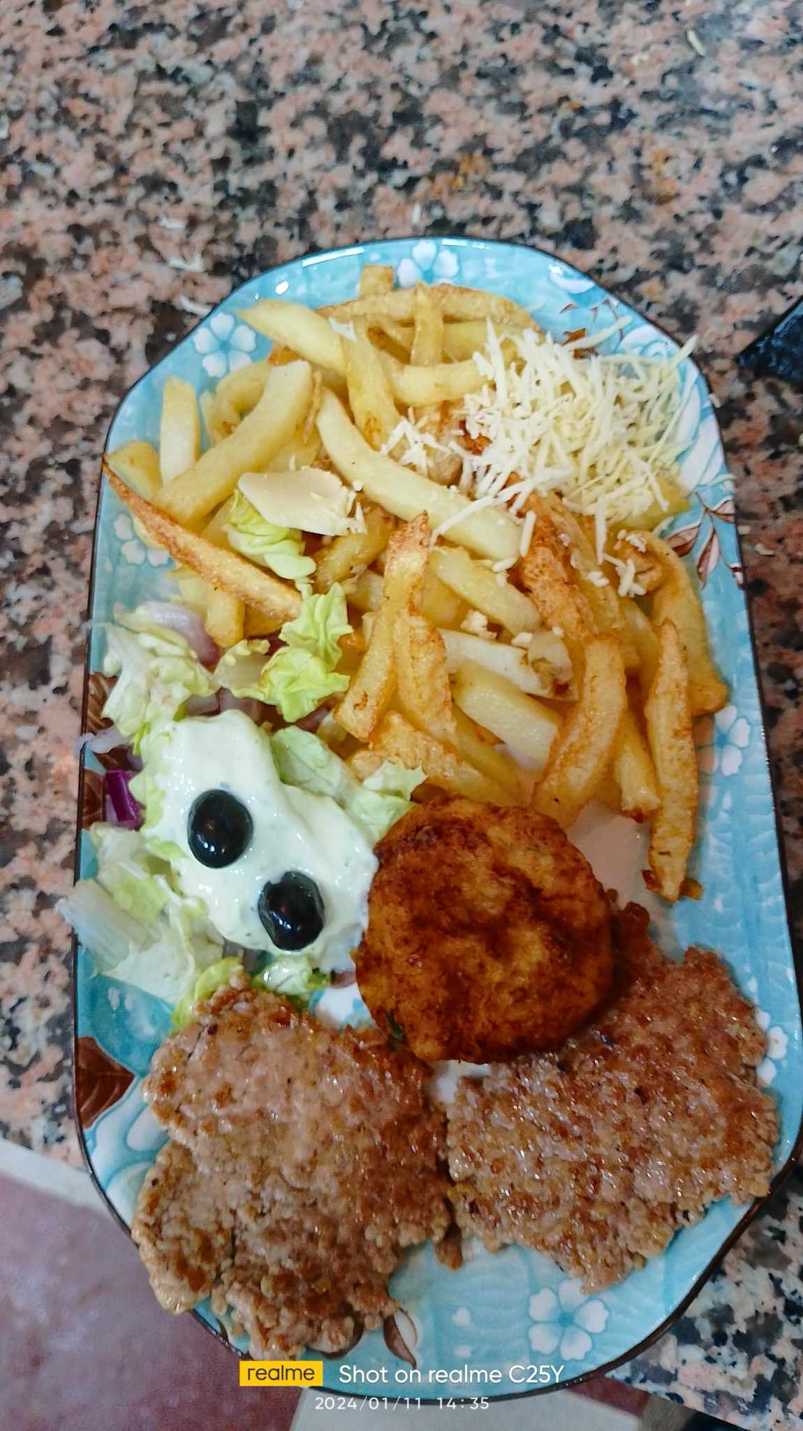 Plat dande hachée