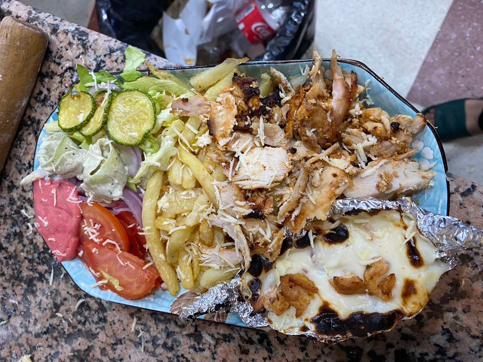 Plats chawarma  laGratinia