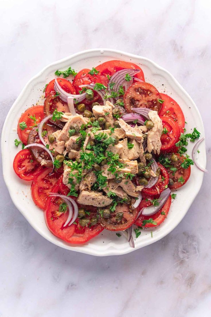 SALADE TOMATE AU THON