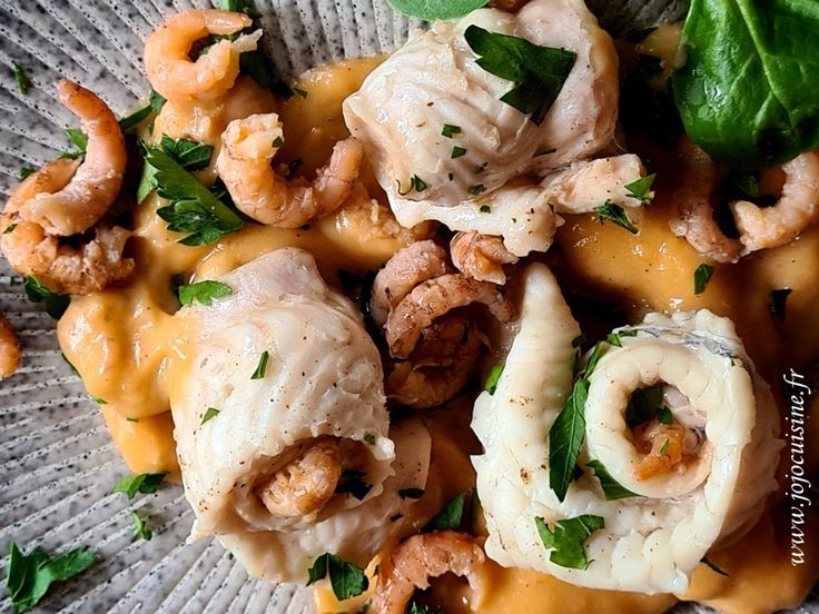 FILET DE SOLE GRATINÉ AUX CREVETTES 