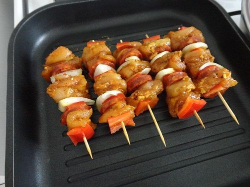 Brochettes d'escalope