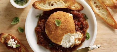 Burrata frite