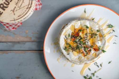 Camembert fondu au miel