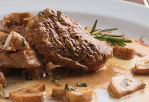 Filet de veau sauce champignon