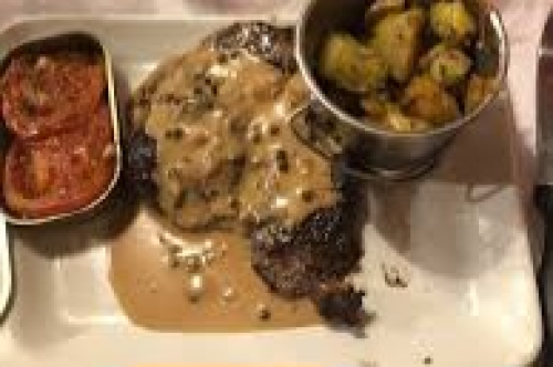Entre cote sauce au poivre 