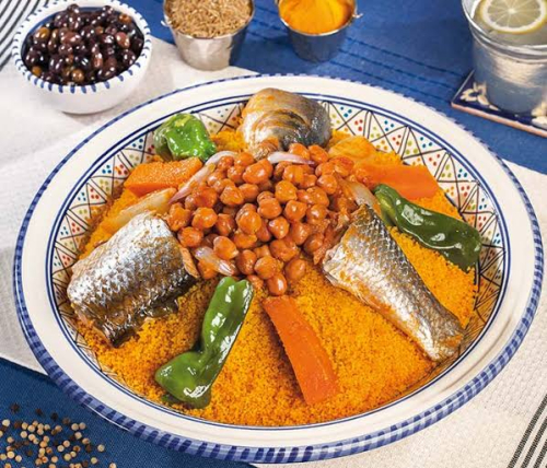 Couscous au poisson (chaque week end)