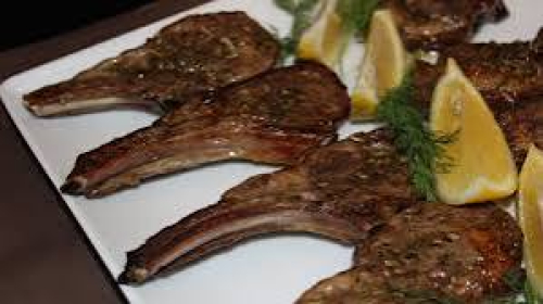 Plat a base de côtelettes