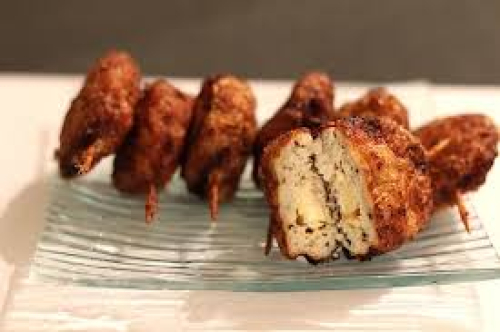 Brochettes d'escalope pané 