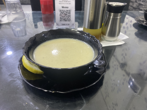 Soupe blanche au champignon 1/2