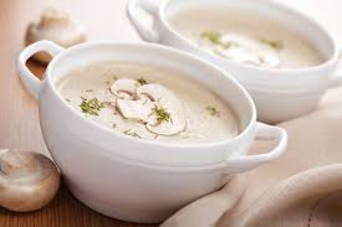Soupe créme au champignons 