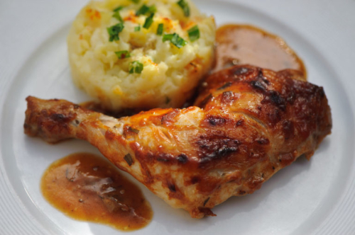 Cuisses poulet marinées