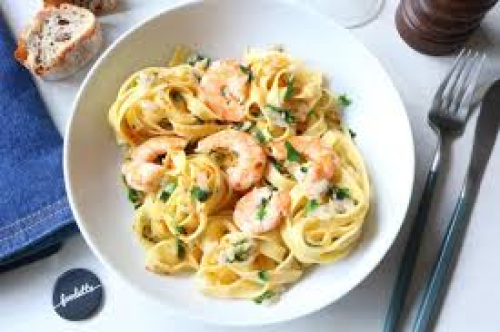 Tagliatelle au Crevette...