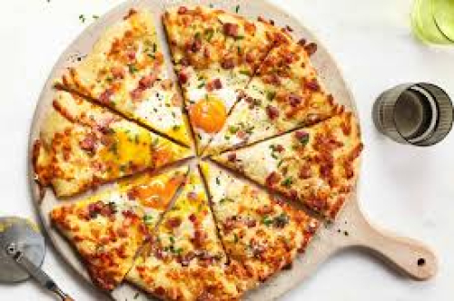 Pizza carbonara 
