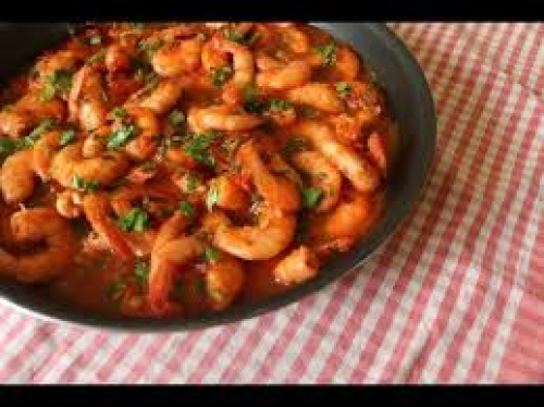 Crevette en sauce