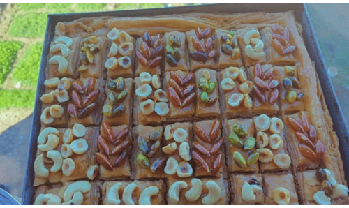 بقلاوة جوز، لوز - Baklawa Noix, amandes