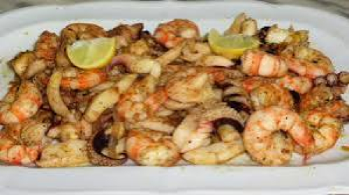 Fruits de mer sautées a l'ail 