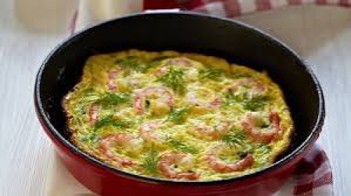 Omelette crevette 