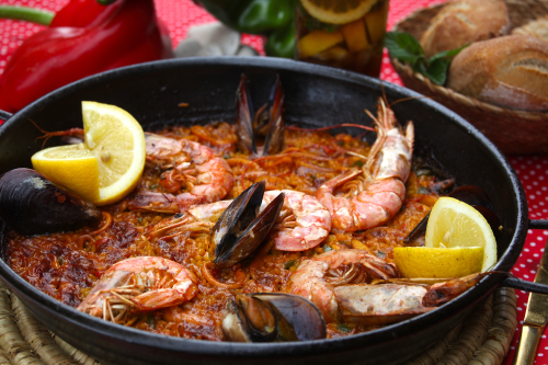 Paella aux fruits de mer 