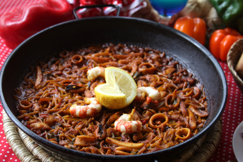 Paella aux pâtes vermicelles 