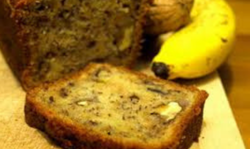 Gâteau banane noix 