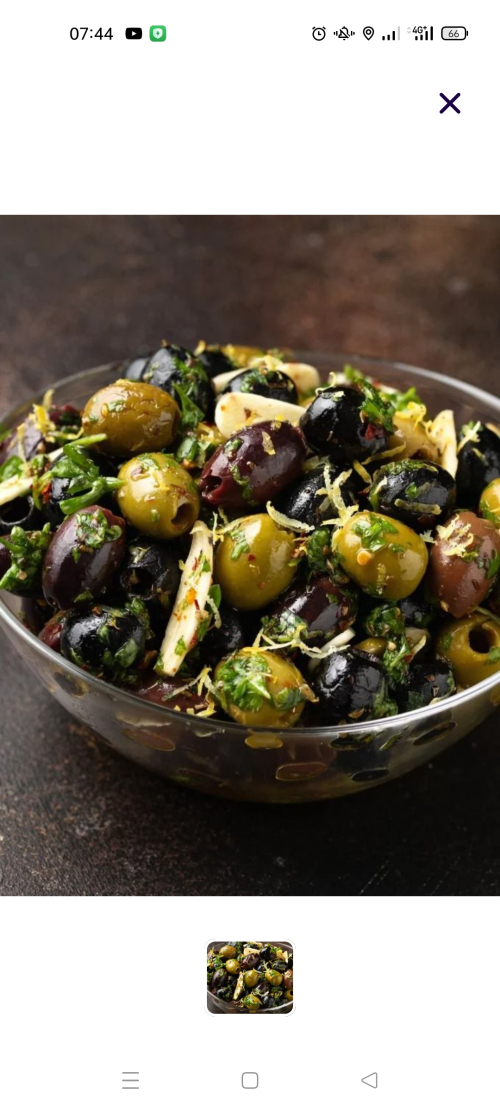 Salade olives cassis 
