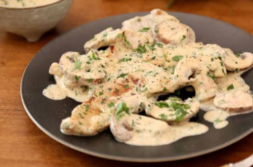 Plat Escalope à la crème