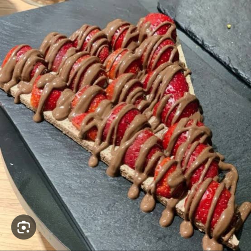 Crêpe croustillant +(fraise) 