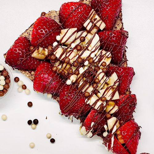 Crêpe croustillant (fraise +banane) 