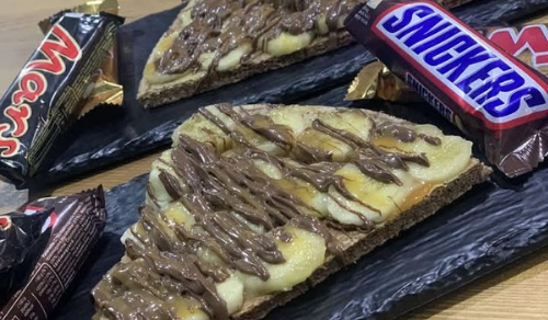 Crêpe snickers 