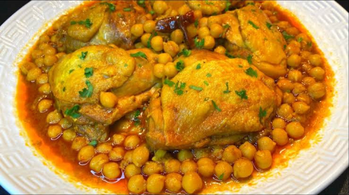 شطيطحة دجاج - Chtitha poulet