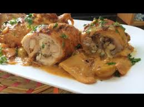 لكويس دجاج محشي — Cuisses de poulet farcies