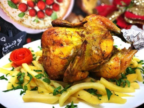 كوشة جاج — Poulet au four