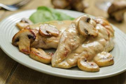 Plat escalope à la crème 