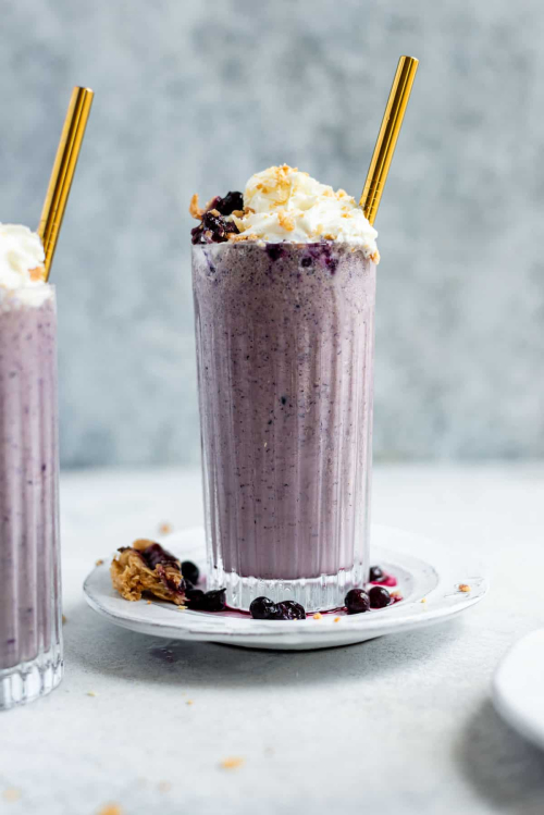Blueberry milkshake