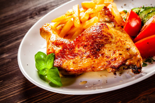 1/4 POULET GARNI