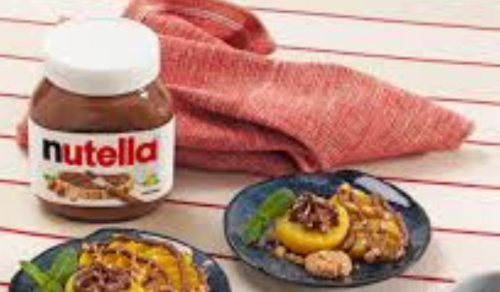 Crêpe nutella pêche
