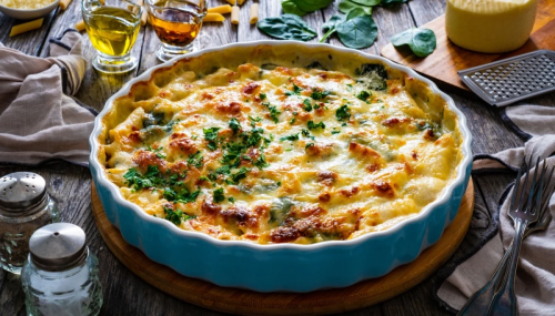 Gratin de Poulet aux Champignons