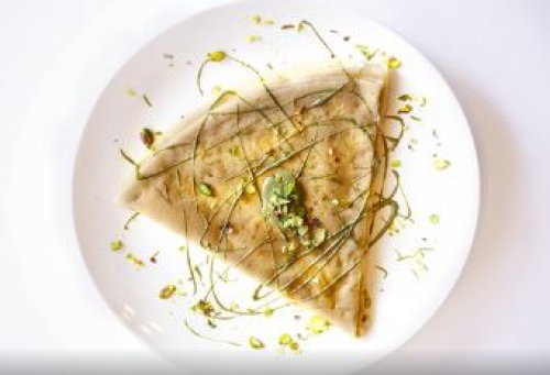 Crêpe pistache