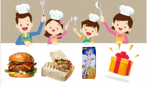Tacos / burger + jus + surprise 