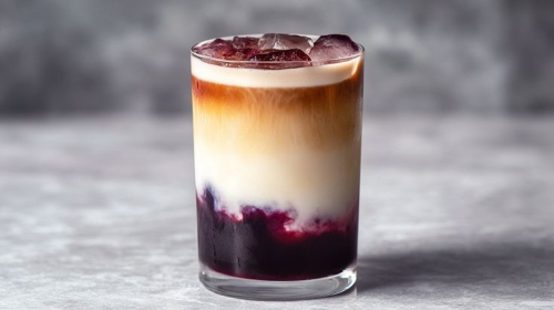 Iced Blueberry Latte
