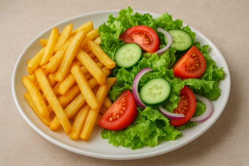 Frites salade 