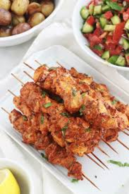 Brochettes Escalope Mariné