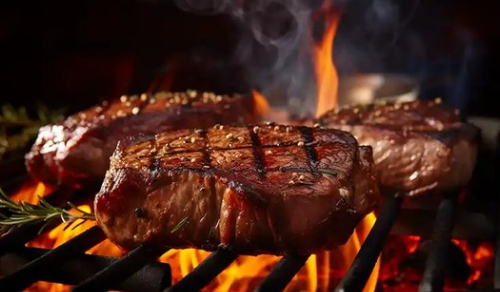 Steak grillé